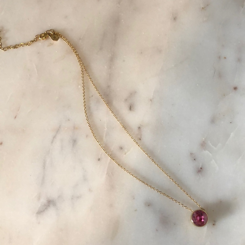 Swarovski gold necklace